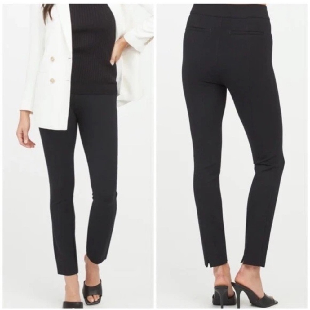 Spanx The Perfect Black Backseam Skinny Ankle Pants